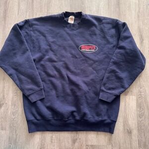 Vintage Fruit of the Loom ESPN The Magazine Sweatshirt Navy Blue XL Crewneck